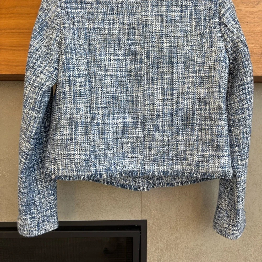 Maeve by Anthropologie Jacket Blazer Tweed Double Breasted, Size 00 - Picture 15 of 16